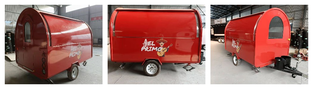 custom mobile food trailer for sale